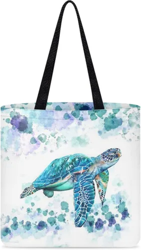 Vista 25 de Bolsa de tela para mujeres y niñas, bolsas de comestibles reutilizables