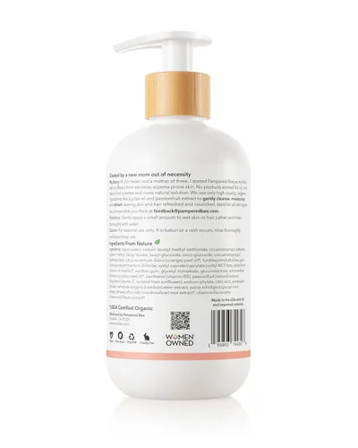 Vista 4 de Champú y gel de baño (Tropical Fusion), fórmula natural 2 en 1 para recién nacidos, niños pequeños y niños, 12 onzas