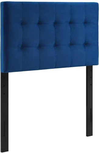Vista 12 de Modway Lily Biscuit - Cabecero de terciopelo con estilo capitoné para cama individual, color gris