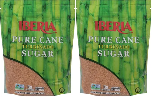 Vista 6 de Iberia Azúcar turbinado puro de caña cruda, 4 lb.