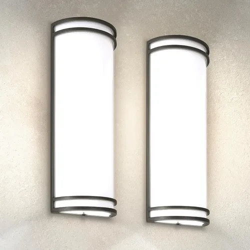 Vista 15 de ASD Luminaria LED de Montaje en Pared de 18 Pulgadas para Exteriores e Interiores - Aplique de Pared Moderno de Bronce Frotado con Aceite - 20W