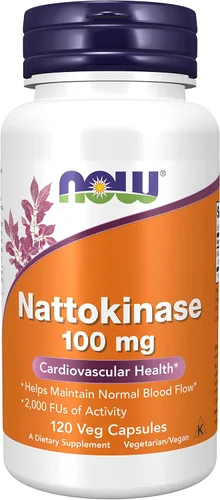 Vista 9 de NOW Suplementos, Nattoquinasa 100 mg con 2,000 UFs de actividad, 60 cápsulas vegetales