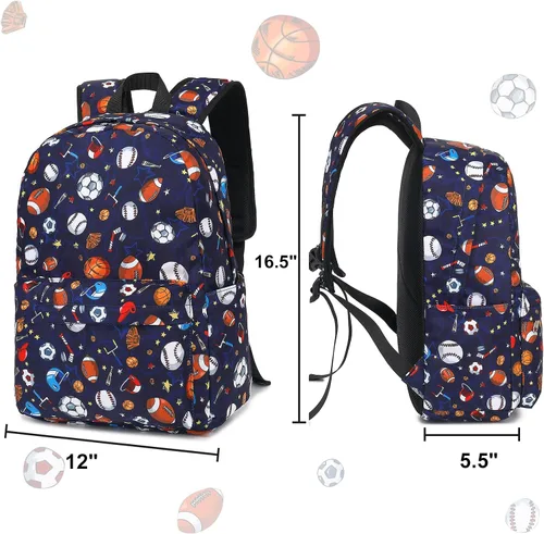 Vista 4 de CAMTOP Mochila para niños y niñas, mochilas preescolares con lonchera para niños y niñas, juego de mochila escolar para jardín de infantes