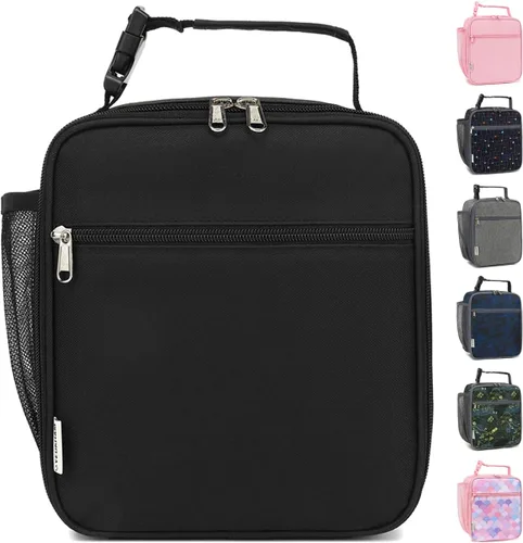 Vista 29 de GYEUKHAM Bolsa de Almuerzo Aislada para Mujeres, Niñas, Adolescentes, Bolsa de Almuerzo para Niños Grande con Aislamiento, Grande, Reutilizable