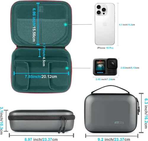 Vista 5 de FiTSTILL - Estuche grande de almacenamiento de viaje para accesorio