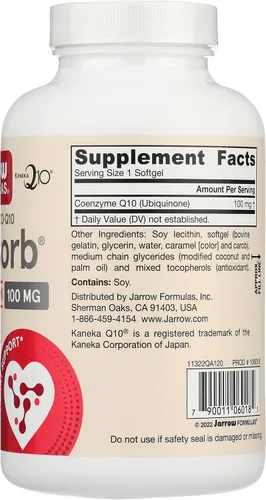 Vista 5 de JARROW FORMULAS Q-Absorb CoQ10 100 MG, 120 CT