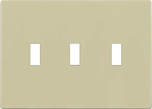 Vista 22 de ENERLITES - Placa de pared para interruptor de palanca triple sin tornillos, cubierta de interruptor de luz segura para niños, tamaño estándar de 3
