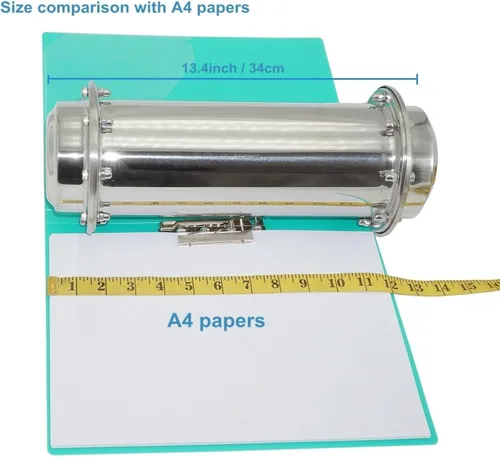 Vista 3 de Time Capsule - Contenedor impermeable anticorrosión de acero inoxidable con cierre con juntas de silicona para graduación o preservación de memoria