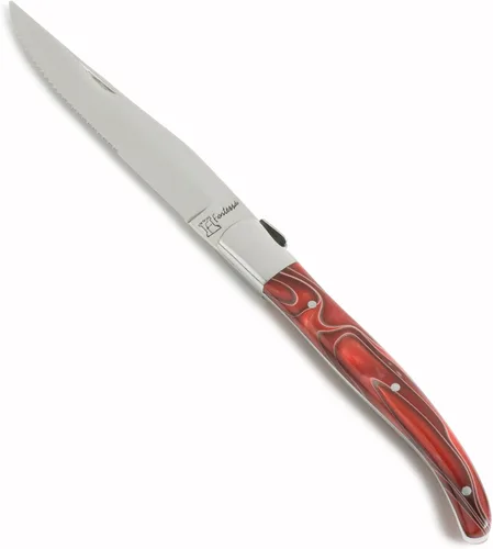 Vista 9 de Fortessa Cuchillo de carne dentado provenzal, 9.25 pulgadas, mango negro, juego de 6