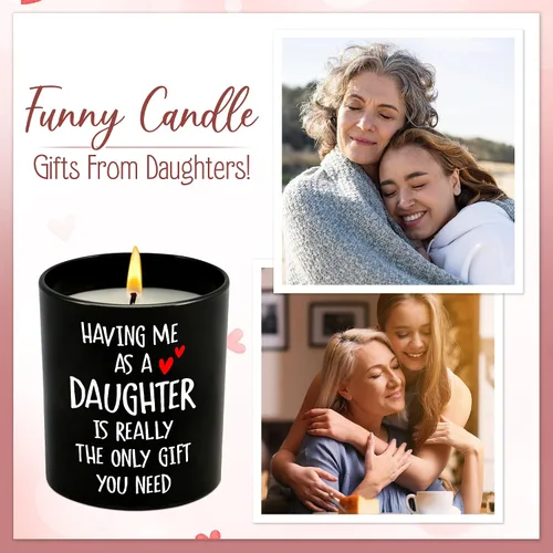 Vista 7 de GAUDORA Regalos de Navidad para Mamá para Mujeres – Vela perfumada de vainilla y lavanda de larga duración de 10 onzas – Regalos de cumpleaños
