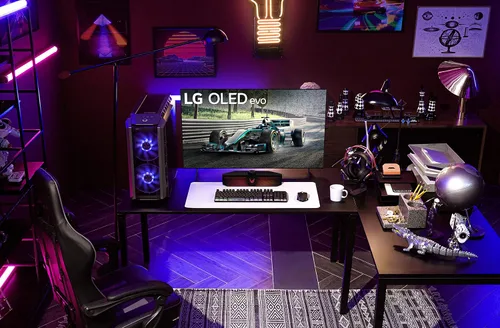 Vista 2 de LG serie C2 televisor inteligente OLED evo de 42 pulgadas OLED42C2PUA, 2022 - TV 4K con AI, Alexa integrado