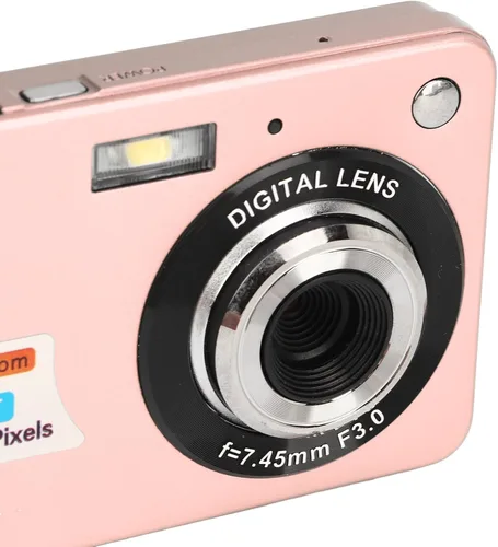 Vista 7 de Cámara digital, 48MP 2.7in LCD 4K Vlogging Cámara para disparar (rosa)