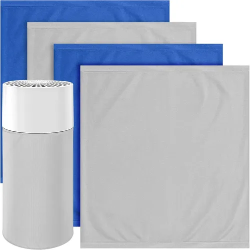 Vista 8 de Paquete de 4 prefiltros lavables de repuesto 411 para Blueair Blue Pure 411, 411+, 411 Auto y Mini purificador de aire, elimina polen, polvo, caspa