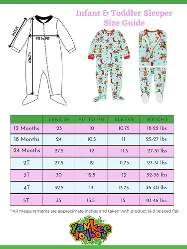 Vista 2 de The Grinch Dr. Seuss - Pijama de Navidad con pies para niños y niñas