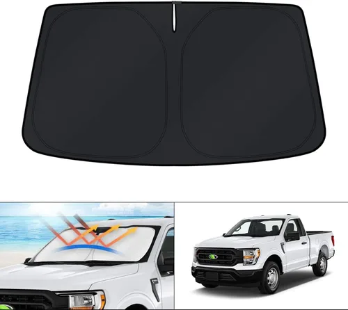 Vista 58 de KUST Parasol para parabrisas para BMW X1 F48 2016, 2017, 2018, 2019, 2020, 2021, 2022, accesorios de ajuste personalizado, parasol plegable