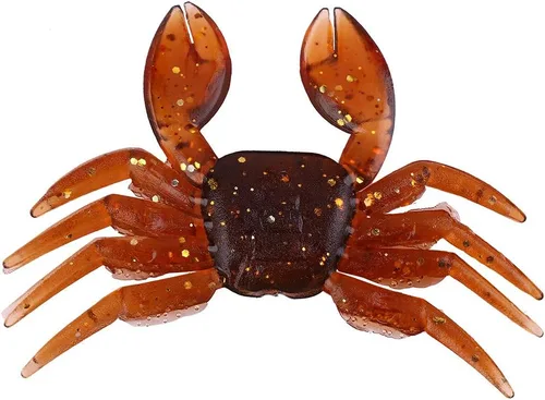 Vista 8 de OUKENS Señuelos de pesca, 10 piezas de plástico artificial 3D simulación cangrejo cebo suave para agua dulce y salada