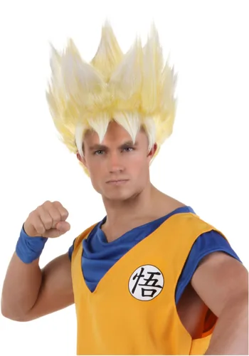 Vista 2 de Peluca de Goku Super Saiyan para Adulto Multicolor