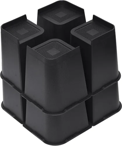 Vista 11 de MYMULIKE Elevadores de Cama Resistentes, Elevadores de Muebles de Gran Tamaño, Soporta Hasta 6000 Libras, Eleva 1 Pulgada para Sillón, Sofá, Mesa