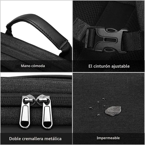 Vista 5 de MOSISO Mochila para cámara, DSLR/SLR/sin espejo, impermeable, bolsa para cámara de 17.3 pulgadas con carcasa rígida frontal, compartimento