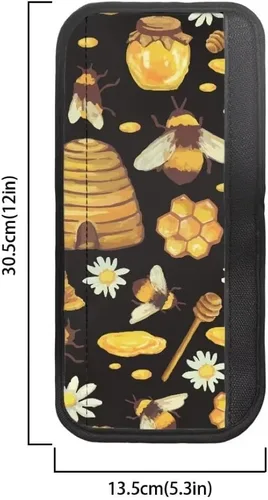 Vista 6 de Horeset Daisy Bee Honey - Juego de 4 fundas para manijas de puerta de refrigerador, fundas para manija de horno, lindas manijas de decoración