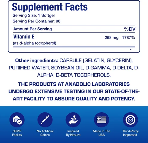 Vista 4 de Cápsulas blandas de vitamina E de 400 UI – Fórmula clínica Complejo de suplemento de vitamina E natural con tocoferol d-alfa y tocoferoles mixtos
