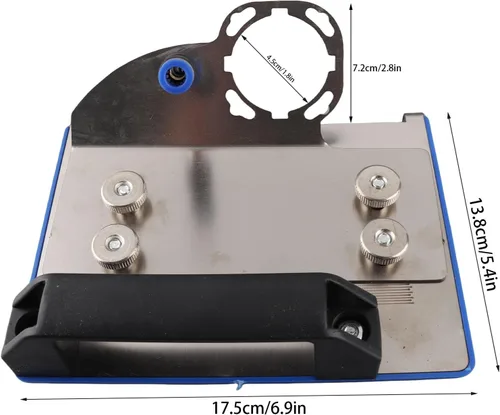 Vista 3 de Herramienta de biselado de azulejos de 45 grados, soporte de amoladora angular ajustable para corte de chaflán de 45 grados para cortar piedra