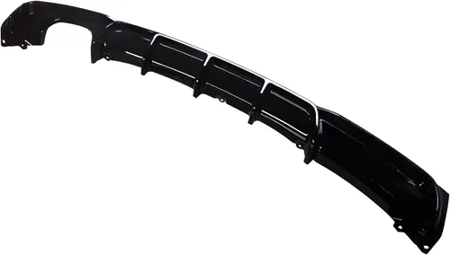 Vista 5 de NINTE Difusor trasero para BMW Serie 3 F30 F31 M Sport parachoques 2012-2018 2019 negro brillante izquierdo solo escape trasero parachoques labio