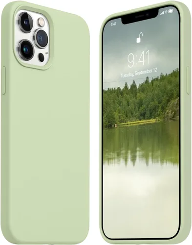 Vista 9 de JELE Funda a prueba de golpes diseñada para iPhone 11, funda de teléfono de silicona líquida con [forro de microfibra suave antiarañazos]