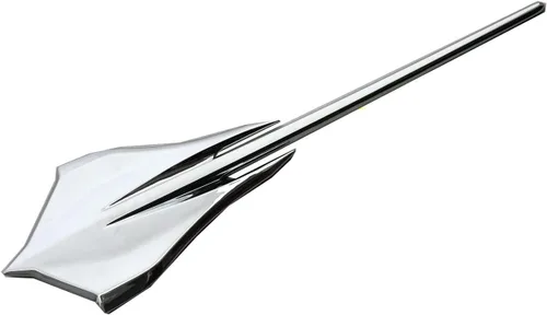 Vista 5 de Set de par de emblemas de tiburón Stingray Mako, insignias de pez de coche para pared, repuesto para Corvette C8 2020-2022 84316259 (cromado)