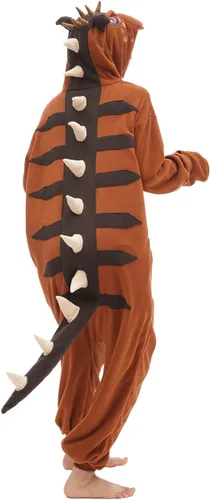 Vista 4 de Adult Carnotaurus Onesie Pajamas Halloween Christmas Costume Cosplay Costume Women Men