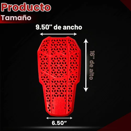 Vista 2 de Almohadilla protectora de espalda aprobada por CE 2, protector de espalda aprobado por nivel 2, almohadilla de repuesto para chaqueta de motocicleta