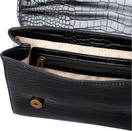 Vista 5 de GUESS Bolso de hombro con solapa de cocodrilo Katey
