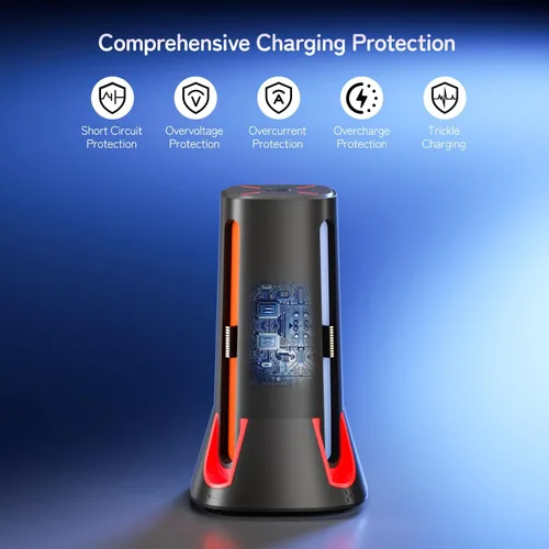 Vista 5 de Charging Dock Compatible with Switch 2 Joy-Cons Controllers - 4-Port Charger Station with LED Indicators - Fast Charging Compatible for Nintedos