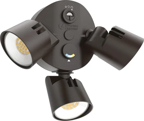 Vista 22 de Lithonia Lighting HomeGuard - 2 luces LED de inundación para exteriores, luces LED para exteriores, sensor de atardecer a amanecer, lúmenes Blanco