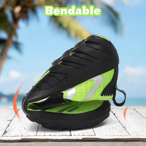 Vista 5 de SAGUARO Zapatos de agua para niños y niñas, zapatos descalzos de secado rápido, playa, piscina, natación, surf acuático