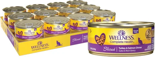 Vista 16 de Wellness Natural comida enlatada, para gatos, libre de granos, Anaranjado