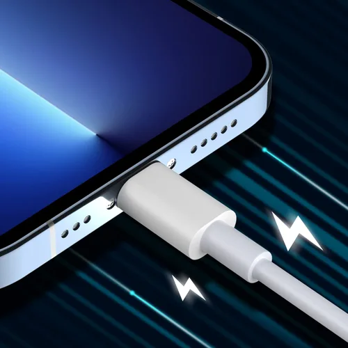 Vista 5 de JJCALL - Cable USB C a Lightning de 1 m [Certificado Apple MFi], cable de carga rápida para iPhone, USB-C, suministro de energía, cable de carga