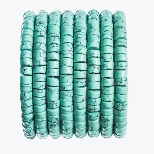 Vista 34 de Abalorios Espaciadores de Jade Natural Africano 4x2mm 38cm/str Redondos Planos Semipreciosos para Hacer Pulseras y Collares Jade africano