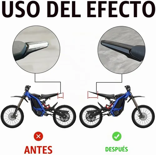 Vista 4 de Guardabarros trasero modificado extendido más largo para Segway Sur-Ron Light Bee X y S, protector de guardabarros extra largo mejorado, protector