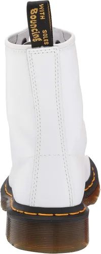 Vista 3 de Dr. Martens - Botas de moda con agujetas para mujer., blanco, 7