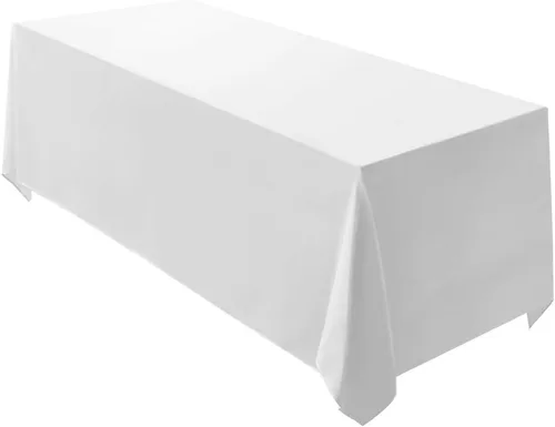 Vista 15 de Surmente Mantel rectangular de poliéster de 60 x 102 pulgadas para bodas, banquetes o restaurantes (negro, paquete de 2)