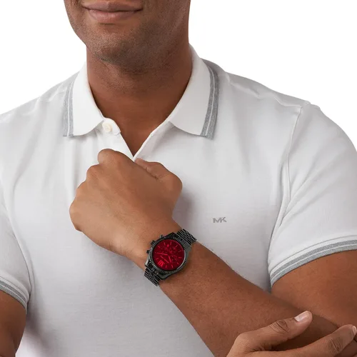 Vista 4 de Michael Kors - Reloj cronógrafo Lexington de acero inoxidable