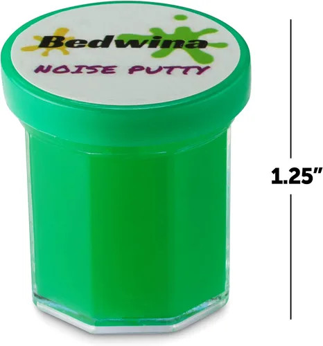 Vista 3 de Mini masilla de ruido – (paquete de 48) slime para fiestas de lodos para niños de todas las edades, niños y niñas, masilla de ruido tonto de neón a