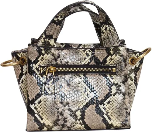 Vista 3 de GUESS Zed Mini Girlfriend Carryall, pitón natural, natural (Natural Python)