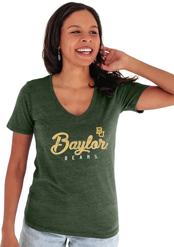Vista 35 de Blue 84 NCAA - Camiseta de triple mezcla con cuello en V para mujer