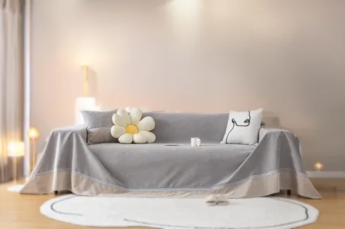 Vista 11 de Funda de sofá impermeable y antideslizante, protector de muebles resistente a las garras para gatos y perros, elegante funda de sofá a prueba
