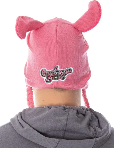 Vista 4 de Accessory Innovations A Christmas Story - Gorro para adulto con diseño de conejito de Pascua, Conejito rosado