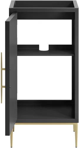 Vista 7 de Modway Awaken Mueble de tocador de baño, 18 pulgadas, color negro