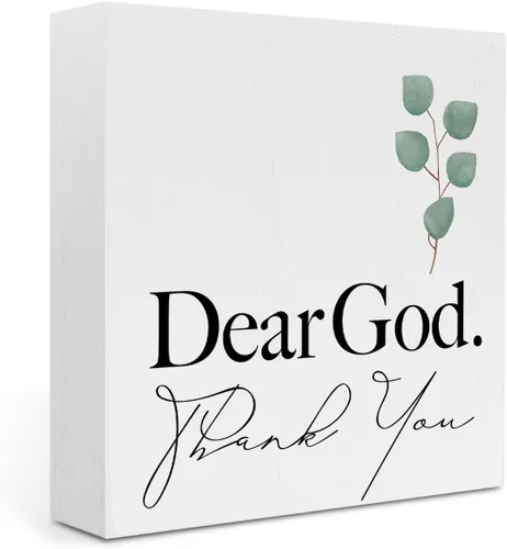 Vista 7 de Be Still And Know That I Am God, letrero decorativo de caja de madera con versículos bíblicos, placa rústica religiosa de bloque de madera, letrero