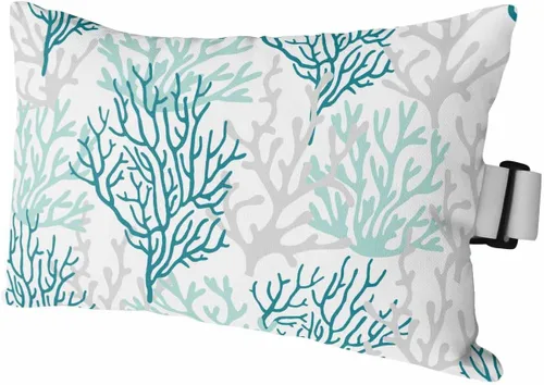 Vista 13 de PIEPLE Blue Flower - Almohada rectangular para reposacabezas para exteriores e interiores, 11 x 16 pulgadas, relleno de poliéster, impermeable